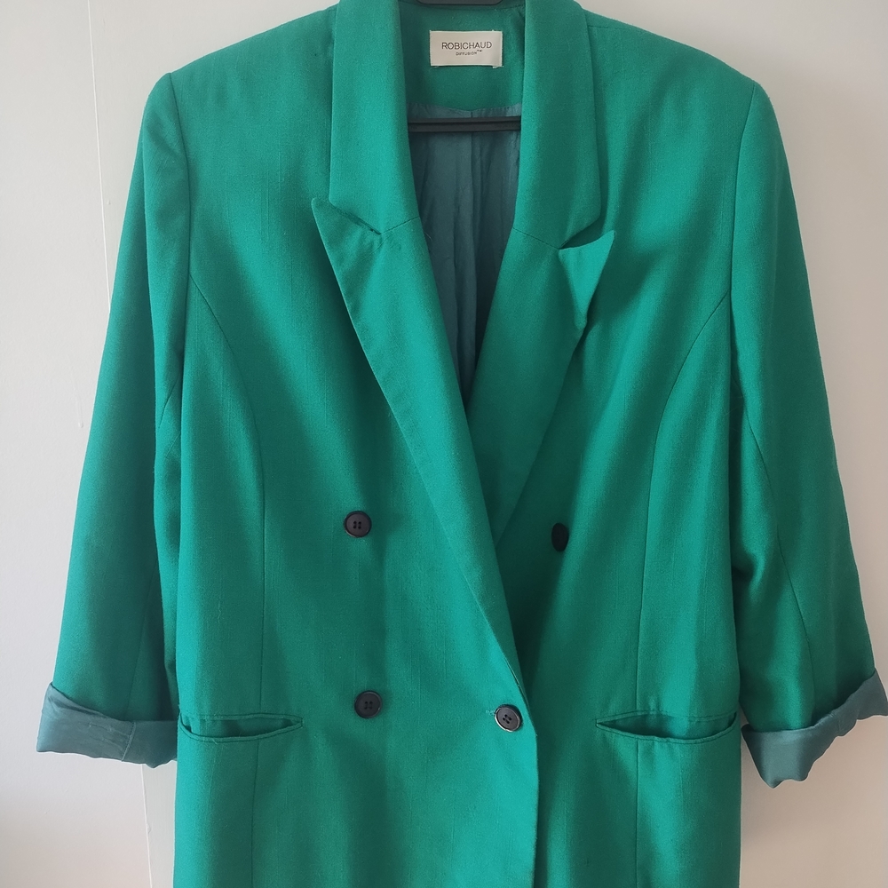 Rochas Women's Emerald Double-Breasted Blazer